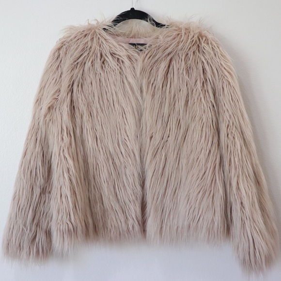 Urban Outfitters Jackets & Blazers - Blush Faux Fur Coat